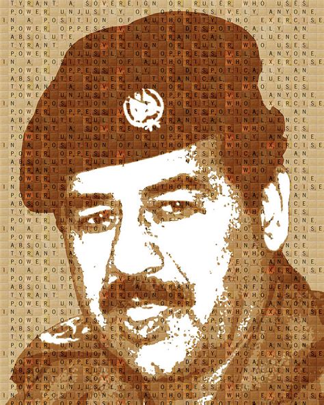 Scrabble Saddam Hussein Digital Art by Gary Hogben - Pixels