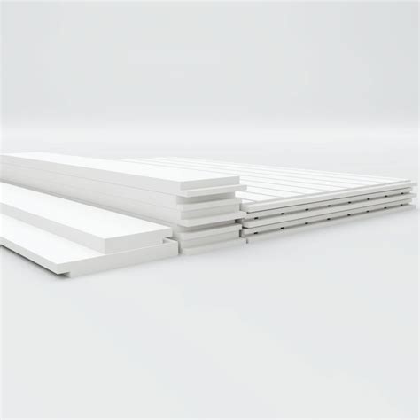 Ekena Millwork 36-in x 94-1/2-in Smooth Paintable/Stainable White PVC ...