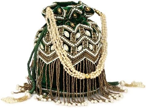 Buy Fashion OVERSEAS Designer Potli Bags for Ladies for Wedding Parties ...