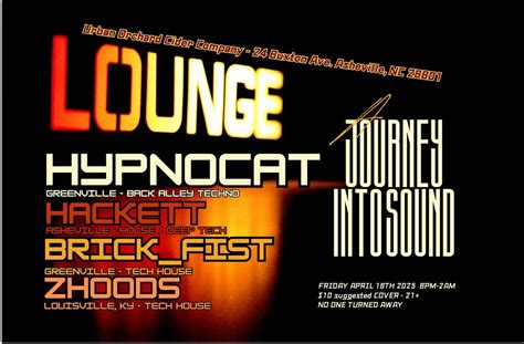 A Journey Into Sound - April - HYPNOCAT / zHoods / HACKETT / brick_fist ...