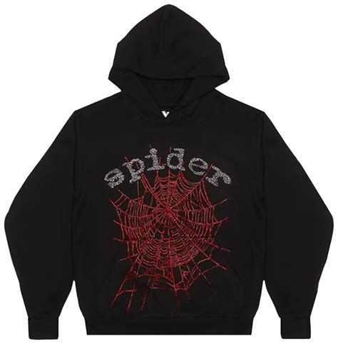 Buy Sp5der OG Rhinestone Hoodie 'Black' - 2406 100000106ORH BLAC | GOAT
