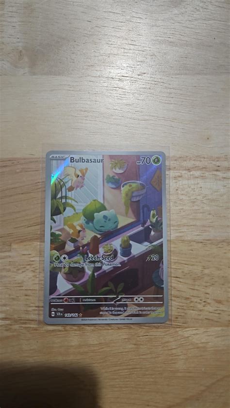 Bulbasaur 143/142 Illustration Rare Holo Stellar Crown Pokémon TCG Card