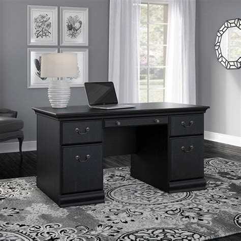 black desk 60 inch
