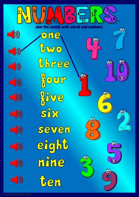 Numbers 1-10 - Interactive worksheet | English worksheets for kids ...