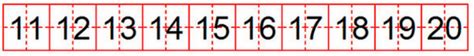 数字的书写格式1到10 是在日子格中从右上角附近起