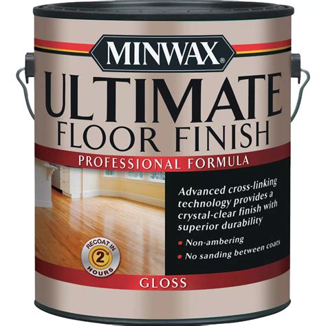 Minwax ULTIMATE 1 Gallon Gloss Water-Based Polyurethane Floor Finish ...