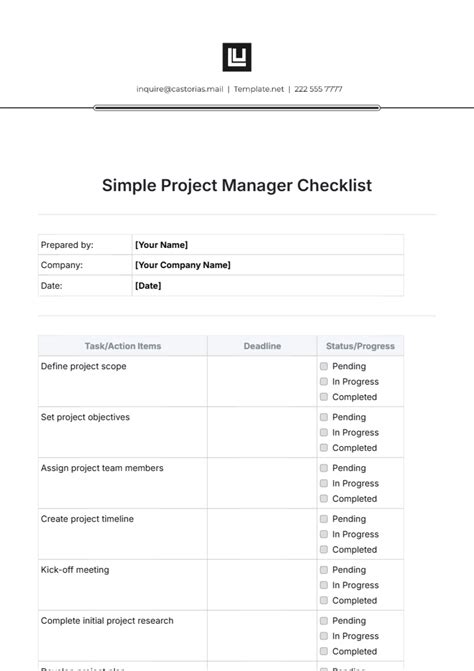 Project Management Checklist 的图像结果