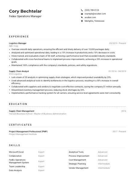 FedEx Operations Manager 的图像结果