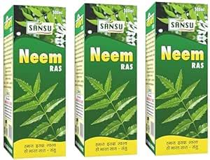 SANSU Neem Juice for Eye Disorders, Stomach Upset, Loss of appetite ...