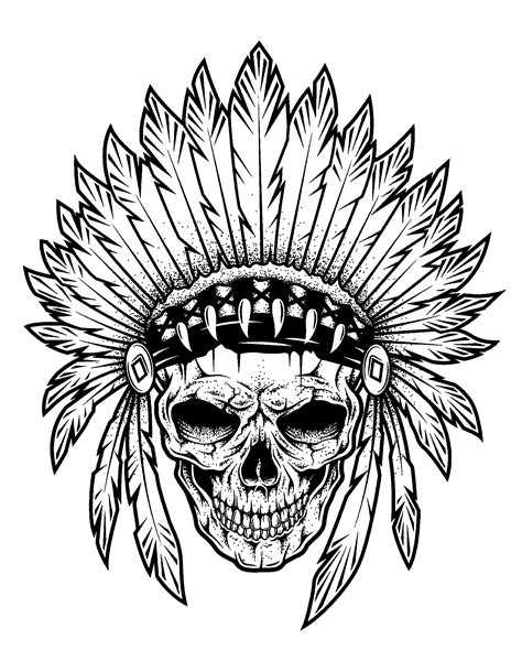 Printable Native American Coloring Pages