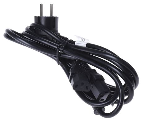RS PRO | RS PRO IEC C13 x 2 Socket to CEE 7/7 Plug Power Cord, 2.5m ...