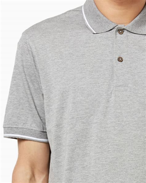 Buy Grey Wills Lifestyle Slim Fit Cotton Polo T-shirt | AJIO