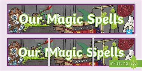 Our Magic Spells Display Banner