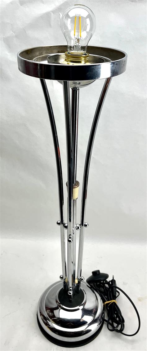 Unique one off Chrome Table, Floor- Desk Lamp, Midcentury, 1960s For ...