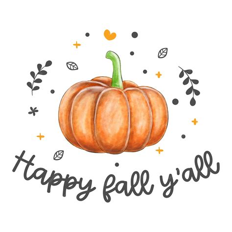 Happy Fall Yall Clip Art