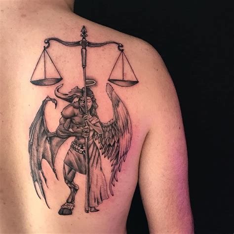 libra tattoo ideas male