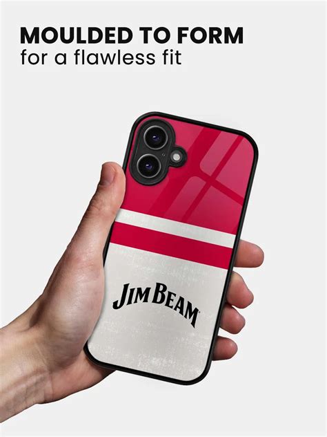 Jim Beam White Stripes - iPhone 16 Plus Glass Cover - Buy Online in ...