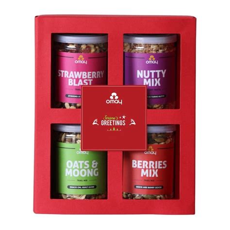 Omay Foods Healthy Delights Gift Box I Corporate Gift I Dry-Fruits ...