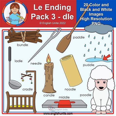 Clip Art - le Word Endings Pack 3 (dle) | Made By Teachers