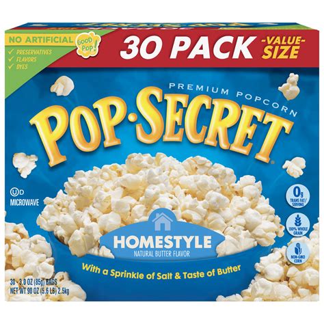 Pop Secret Homestyle Microwave Popcorn, (30 ct.) – Island Cooler ...