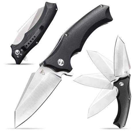 Buy EafengrowSnake Head G10 Folding Camping Knives Use 9cr Steel and ...