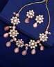 Buy Gold-Toned & Pink FashionJewellerySets for Women by Estele Online ...