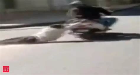 Bengaluru road rage news: Caught on cam: Biker drags a man after a ...