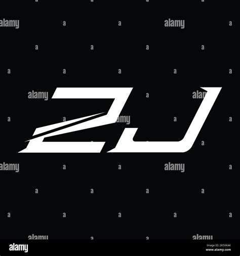 Zj initials logo hi-res stock photography and images - Alamy
