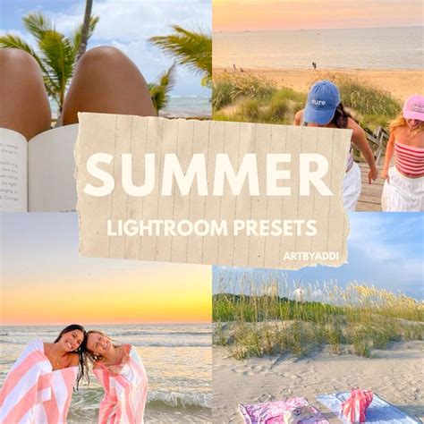 10 Summer Aesthetic Lightroom Preset Pack Mobile Preset - Etsy