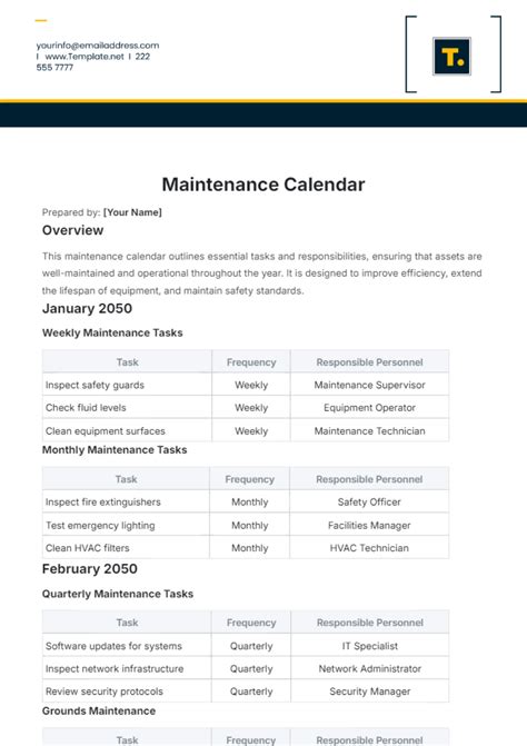 Free Landscaping Schedule Template to Edit Online
