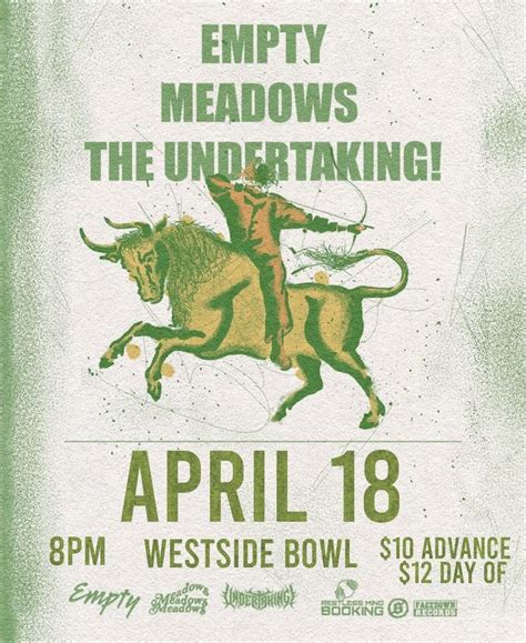 Empty/Meadows/The Undertaking at the Westside Bowl, Westside Bowl ...