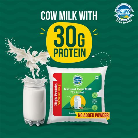 Country Delight Unveils 2X Protein Cow Milk - Kitchen Herald Country Delight protein milkHigh ...