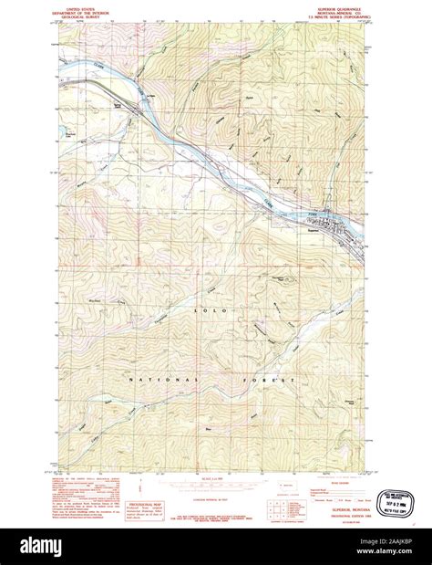 Superior montana map hi-res stock photography and images - Alamy