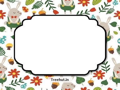 Easter Free Printable Labels, 3x4 inch Name Tag