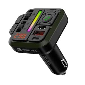 Portronics Auto 22 Car Bluetooth Receiver with Hands-Free Calling ...
