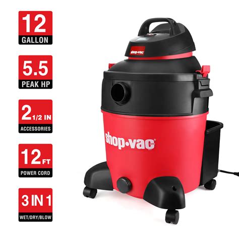 Shop-Vac® 12 Gallon 5.5 Peak HP Wet/Dry Vac | Shop-Vac Store