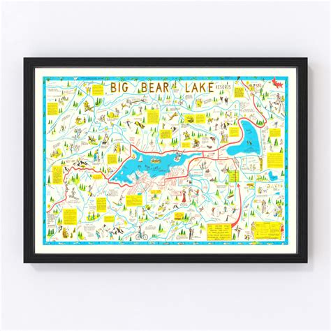 Big Bear Lake District Map at Fawn Adams blog