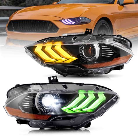 Ford Mustang (S550 Facelift) LED RGB Headlights 2018 - 2023 – Bayoptiks