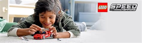 LEGO 76895 Speed Champions Ferrari F8 Tributo Racer Toy, with Racing ...