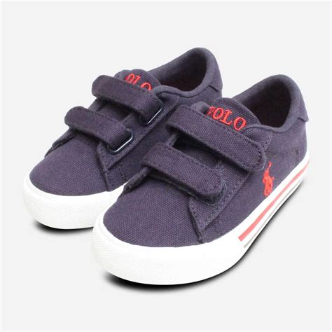Ralph Lauren Polo Kids Shoes in Navy Blue Canvas