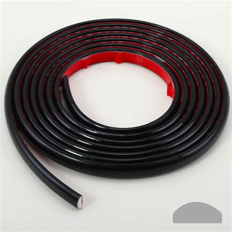 Buy Black Quarter Round Molding Trim | 9.8 Ft Caulk and Trim Strips for ...
