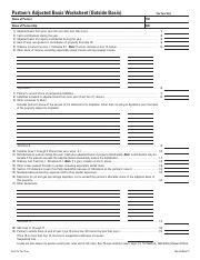 Partnership Adjusted Basis Worksheet 的图像结果