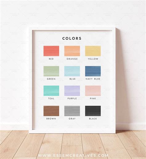 Image result for Classroom Color Chart