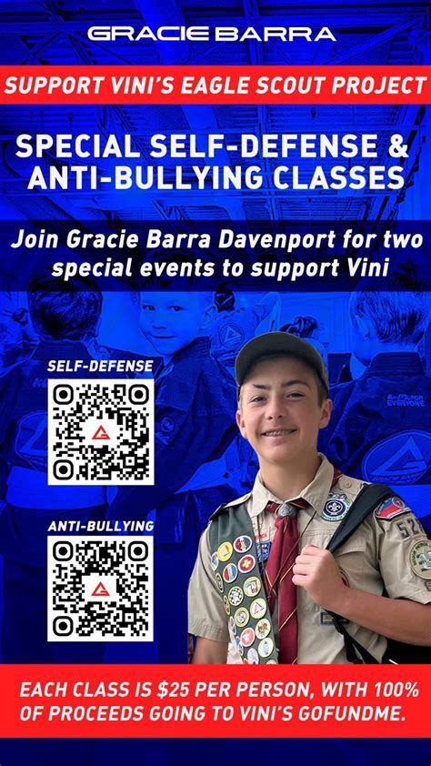 Self-defense classes supports Eagle Project, Gracie Barra Davenport FL ...