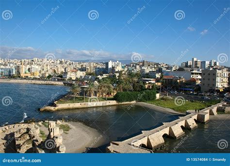 Saida / Sidon from the Crusaders Castle, Lebanon Stock Photo - Image of ...