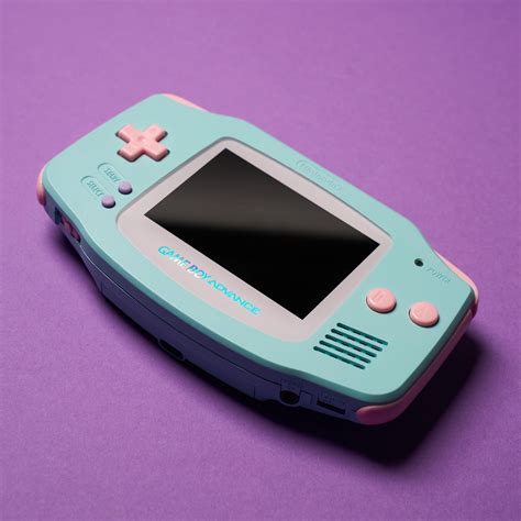 Custom Baby Blue Game Boy Advance: IPS Display, USB-C Rechargeable - Etsy