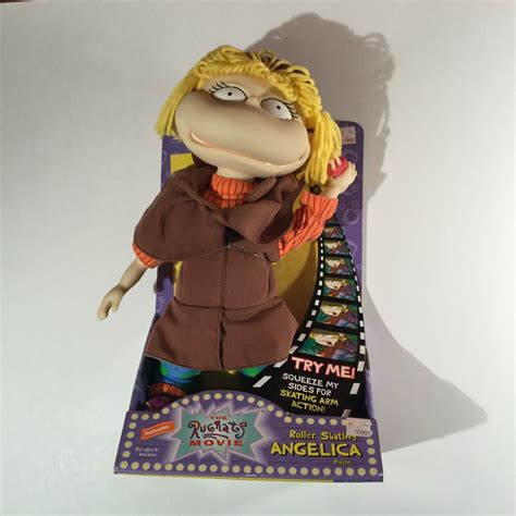 1998 nickelodeon rugrats movie roller skating angelica doll vinyl 12 ...