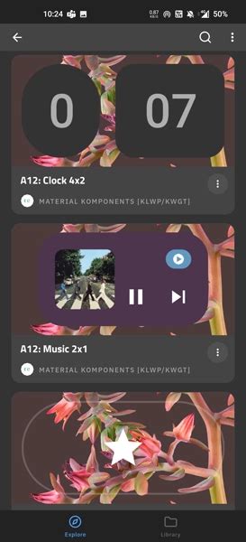 Android 12 Widgets 的图像结果