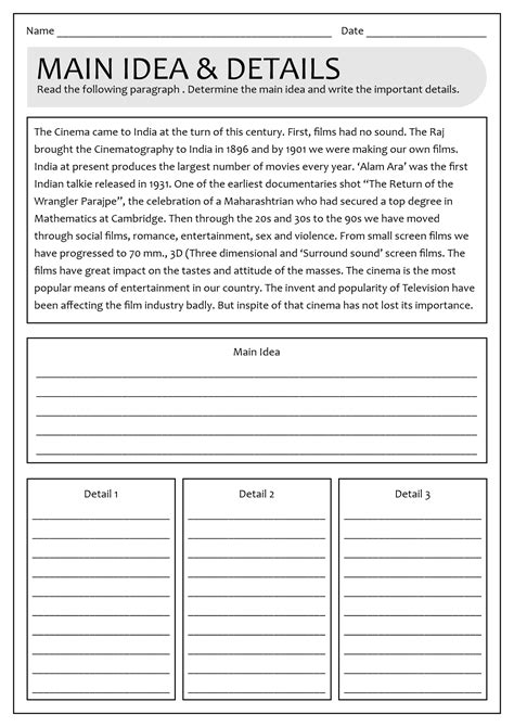 15 Main Idea Worksheets Second Grade - Free PDF at worksheeto.com