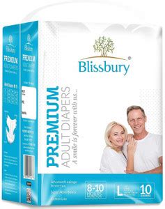 Blissbury Blissburry Large Diaper BLISSADL10 Adult Diapers - L - Buy 10 ...